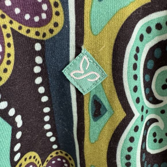 prAna Dress Womens Large Multicolor Racerback Sleeveless Built-In Bra Floral - Picture 4 of 6